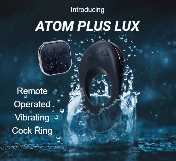 Atom Plus Lux remote operated vibrating cock ring