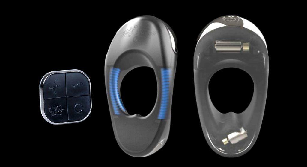 Atom Plus Lux remote operated vibrating cock ring