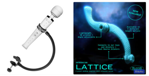 ergonomic sex toy handles and wand holders