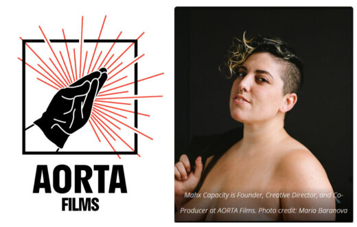 AORTA Films Logo and headshot of Founder and Creative Director Mahx Capacity.