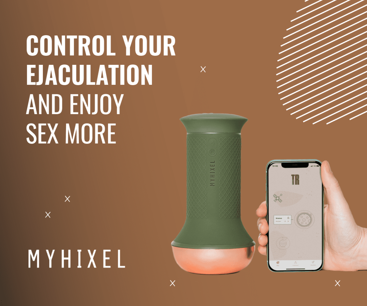 Control your ejaculation and enjoy sex more with masturbator and trainer MYHIXEL.