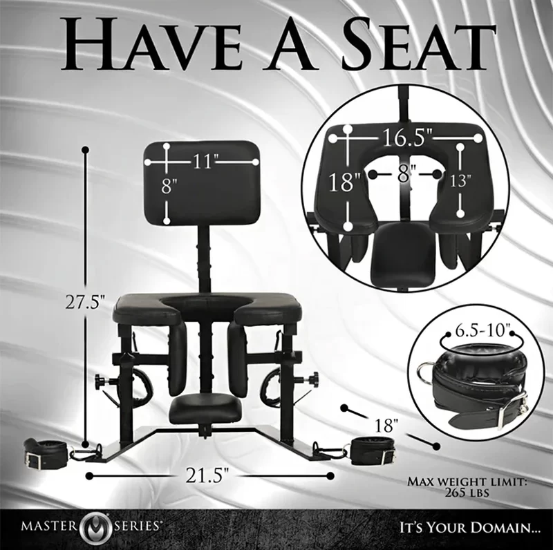 oral sex chair pleasure throne master series adjustable pads